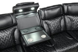 Barcelona Black Power Reclining Sectional | Olivia Furniture