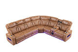 Barcelona Brown Power Reclining Sectional | Olivia Furniture