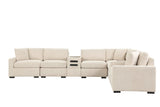 Barista Beige 8-Piece Performance Fabric Modular Sectional Set | Olivia Furniture