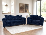 Cloudline Navy Sofa & Loveseat Set | Olivia Furniture