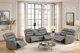 Hope Gray 3-Piece Reclining Living Room Set | Olivia Furniture