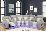 Ibiza Gray Power Reclining Sectional | Olivia Furniture