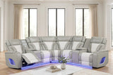 Ibiza Gray Power Reclining Sectional | Olivia Furniture