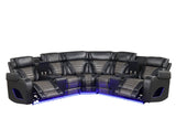 Ibiza Black Power Reclining Sectional | Olivia Furniture