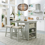 Liberty Gray 5-Piece Dining Room Set (Table & 4 Chairs) | Olivia Furniture