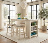 Liberty White 5-Piece Dining Room Set (Table & 4 Chairs) | Olivia Furniture