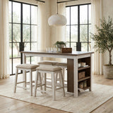 Liberty Two-Tone 5-Piece Dining Room Set (Table & 4 Chairs) | Olivia Furniture