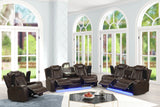 Luz Brown 3-Piece Reclining Set | Olivia Furniture