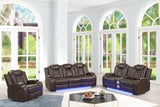 Luz Brown 3-Piece Reclining Set | Olivia Furniture
