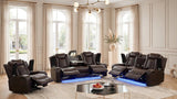 Luz Brown 3-Piece Reclining Set | Olivia Furniture