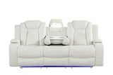 Luz White 3-Piece Reclining Set | Olivia Furniture