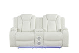 Luz White 3-Piece Reclining Set | Olivia Furniture