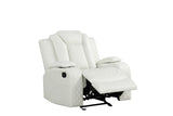 Luz White 3-Piece Reclining Set | Olivia Furniture