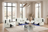 Luz White 3-Piece Reclining Set | Olivia Furniture