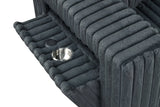 Madan Charcoal Reversible Sectional | Olivia Furniture