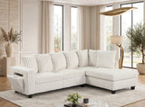 Madan Beige Reversible Sectional | Olivia Furniture