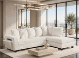 Madan Beige Reversible Sectional | Olivia Furniture