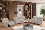 Martina Gray 3-Piece Reclining Set | Olivia Furniture