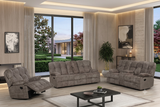 Martina Brown 3-Piece Reclining Set | Olivia Furniture