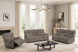 Martina Brown 3-Piece Reclining Set | Olivia Furniture