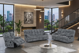 Martina Charcoal 3-Piece Reclining Set | Olivia Furniture