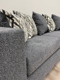 Monroe Steel Gray Sofa and Loveseat | Olivia Furniture