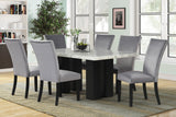 Solna Gray 7-Piece Dining Set | Olivia Furniture