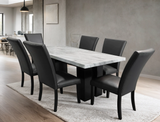 Solna Black 7-Piece Dining Set | Olivia Furniture