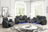 Stefano Gray 3-Piece Reclining Living Room Set | Olivia Furniture