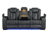 Stefano Gray 3-Piece Reclining Living Room Set | Olivia Furniture