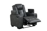 Stefano Gray 3-Piece Reclining Living Room Set | Olivia Furniture