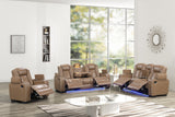 Stefano Brown 3-Piece Reclining Living Room Set | Olivia Furniture