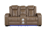 Stefano Brown 3-Piece Reclining Living Room Set | Olivia Furniture