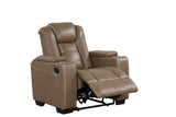 Stefano Brown 3-Piece Reclining Living Room Set | Olivia Furniture