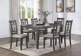 Sunset Gray Dining Set (Table & 6 Chairs) | Olivia Furniture