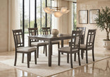 Sunset Gray Dining Set (Table & 6 Chairs) | Olivia Furniture