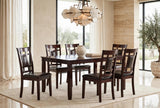 Sunset Brown Dining Set (Table & 6 Chairs) | Olivia Furniture