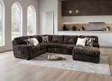 Tarbert Chocolate Sectional | Olivia Furniture