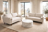 Vanti Beige 2-Piece Living Room Set (Sofa & Loveseat) | Olivia Furniture