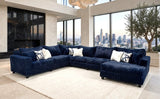 Volna Blue Sectional | Olivia Furniture