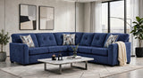 Washington Navy Sectional | Olivia Furniture