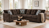 Washington Chocolate Sectional | Olivia Furniture