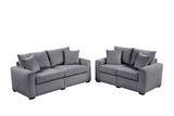 Norvix Charcoal Living Room Set | Olivia Furniture