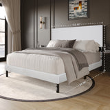 Opal White Twin Platform Bed | Olivia Furniture