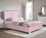Tykocin Pink Diamond Tufted Full Bed | Olivia Furniture
