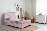 Tykocin Pink Diamond Tufted Full Bed | Olivia Furniture