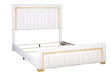 Goodline Off White Boucle Upholstered King Bed | Olivia Furniture