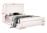 Goodline Off White Boucle Upholstered King Bed | Olivia Furniture
