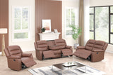 Hope Brown 3-Piece Reclining Set | Olivia Furniture