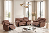 Hope Brown 3-Piece Reclining Set | Olivia Furniture
